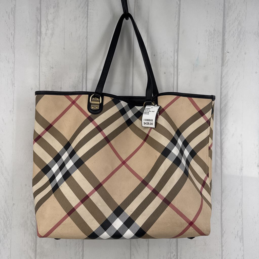Burberry Supernova Check Large Nickie Tote