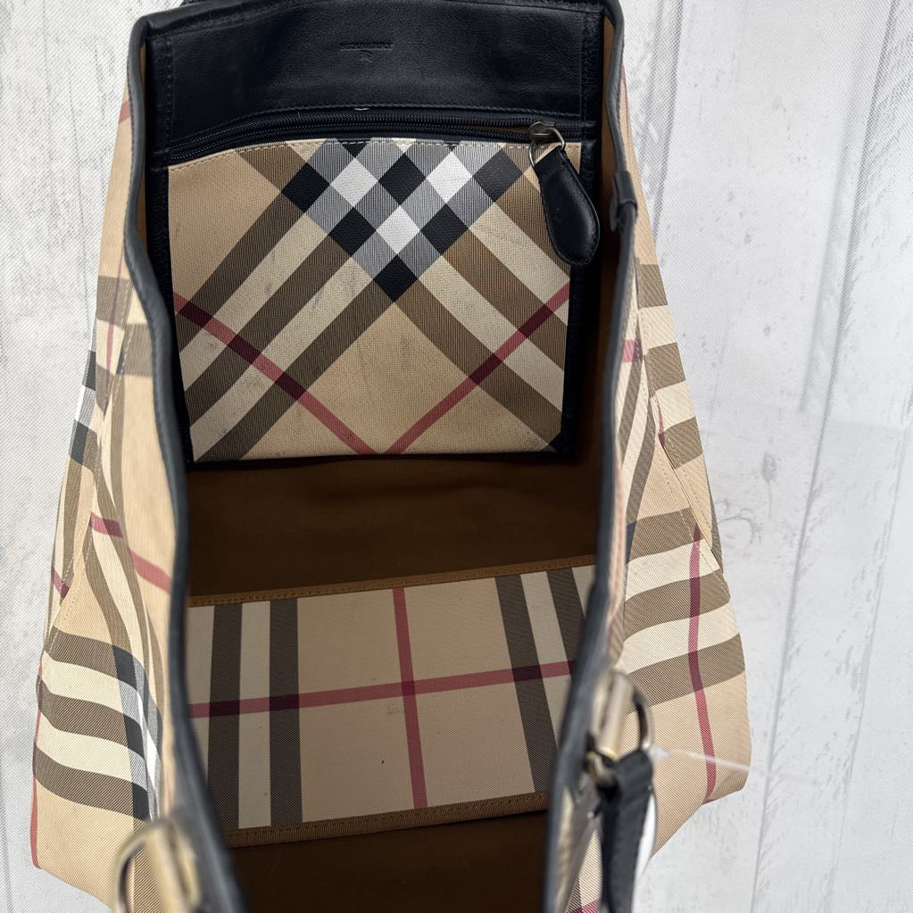 Burberry Supernova Check Large Nickie Tote