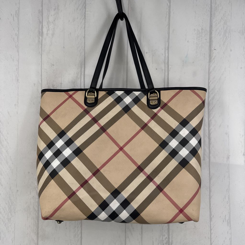 Burberry Supernova Check Large Nickie Tote