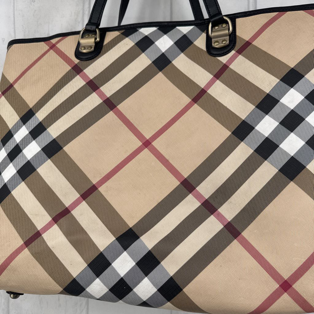 Burberry Supernova Check Large Nickie Tote