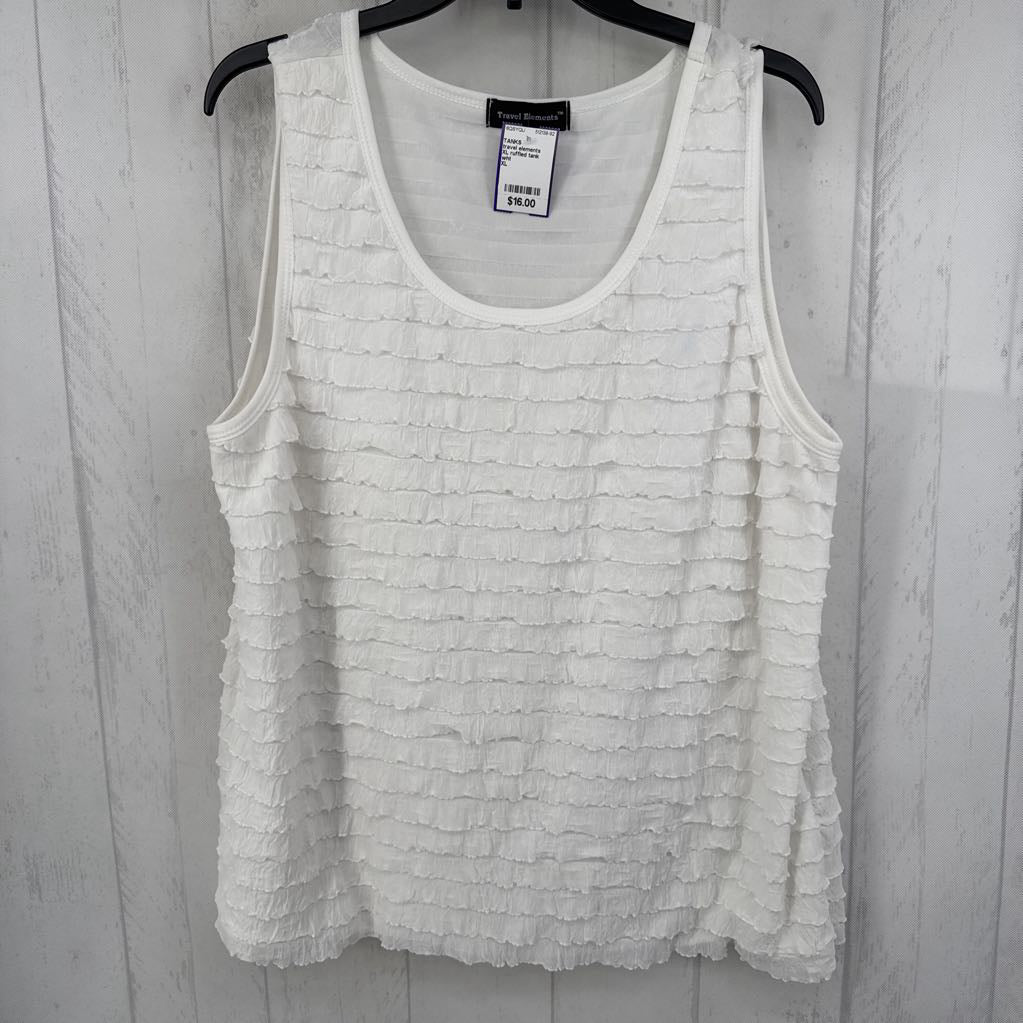 XL ruffled tank
