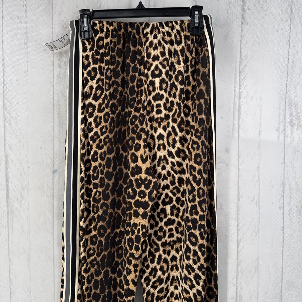 S animal print pull-on wide leg pant