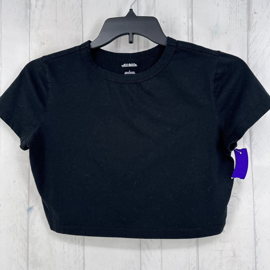 L s/s crop top