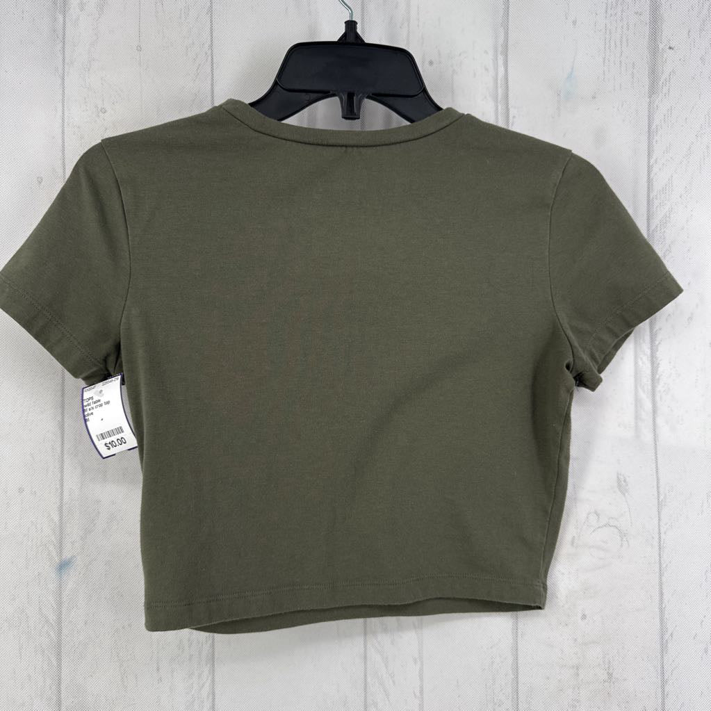M s/s crop top