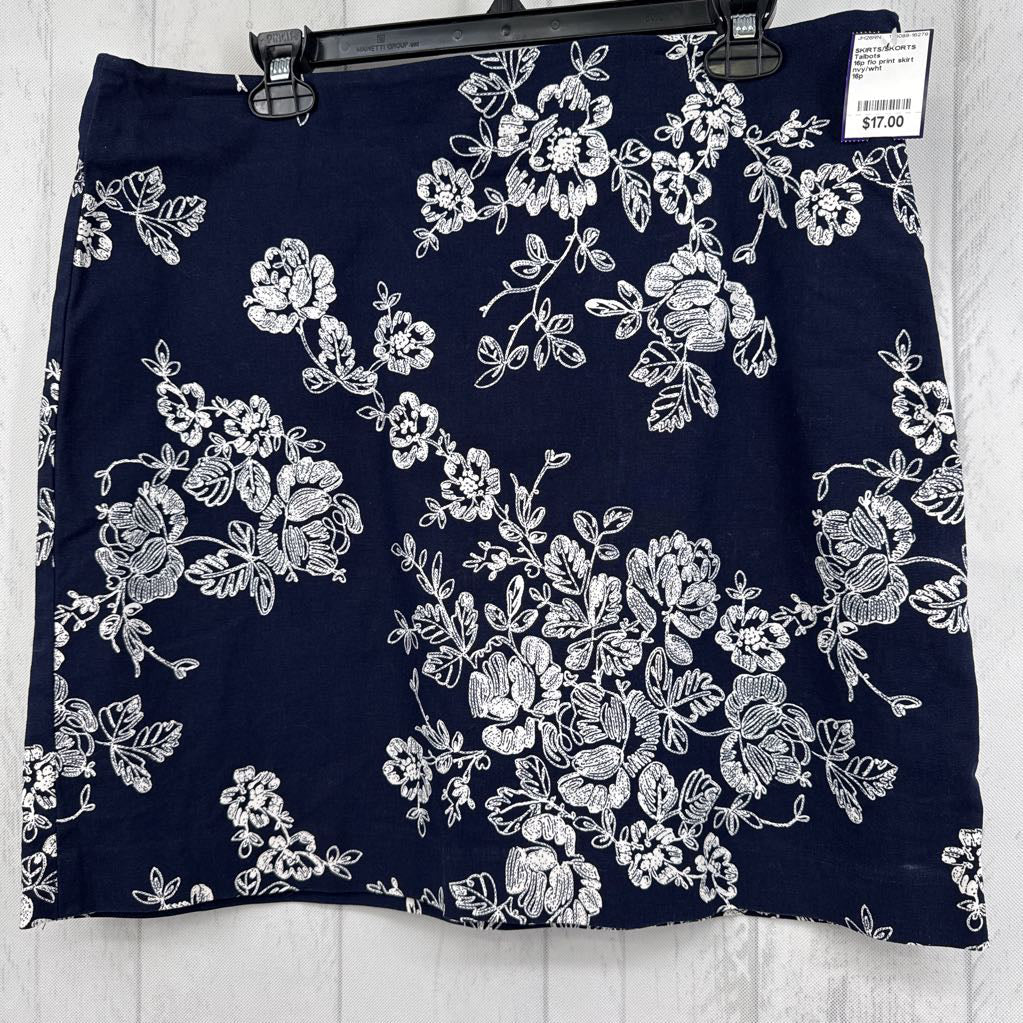 16p flo print skirt