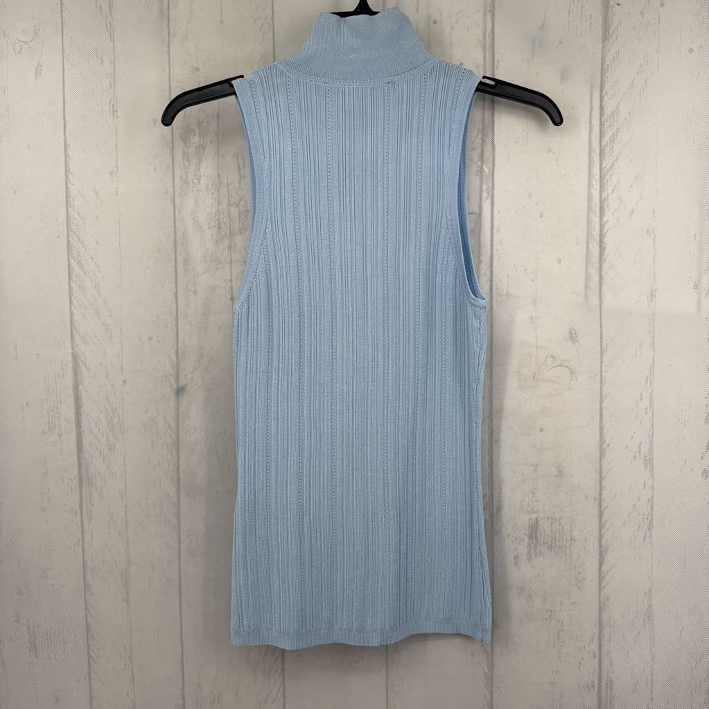 R69 M rib knit 1/2 zip tank