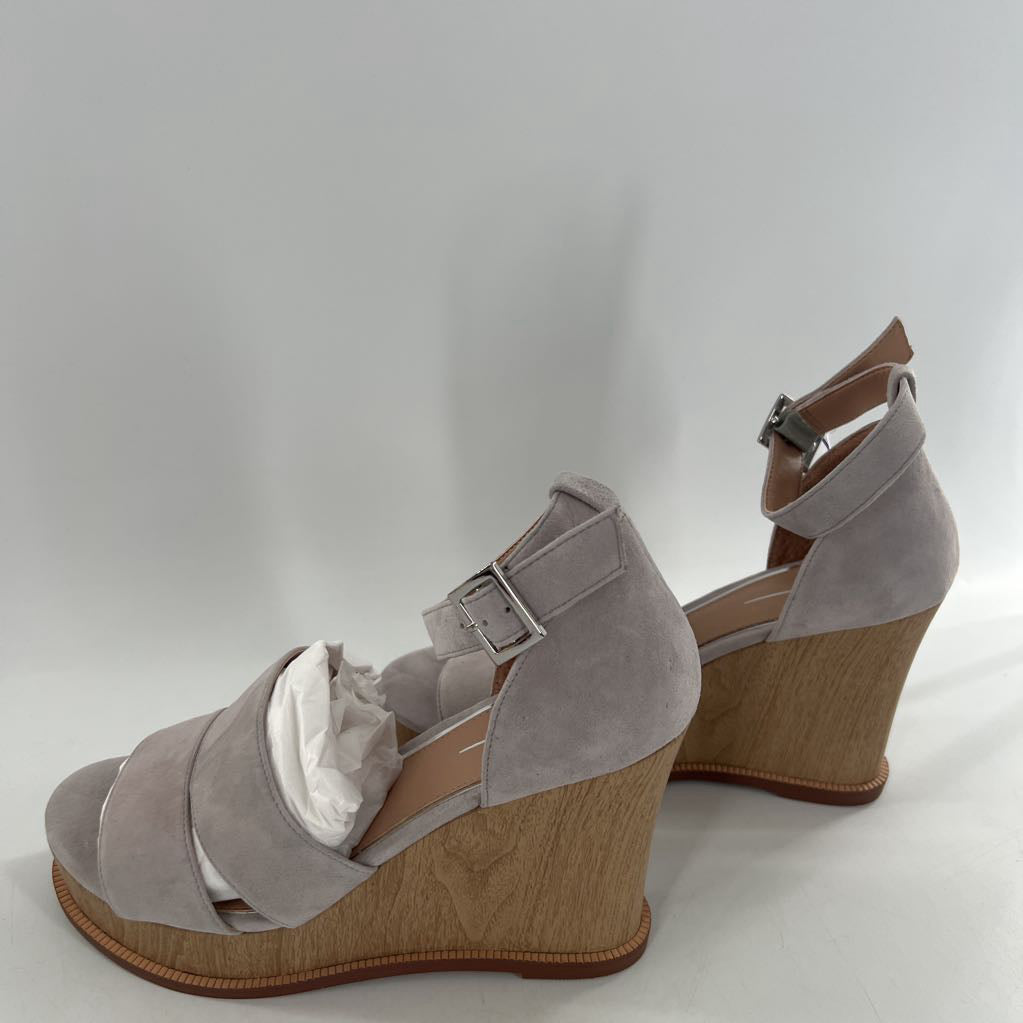 8.5 suede ankle strap platform sandal