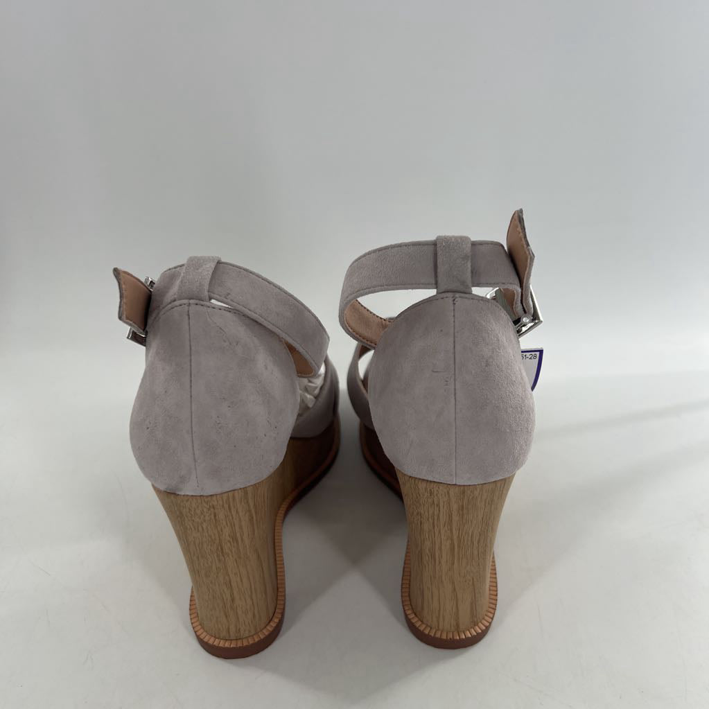 8.5 suede ankle strap platform sandal