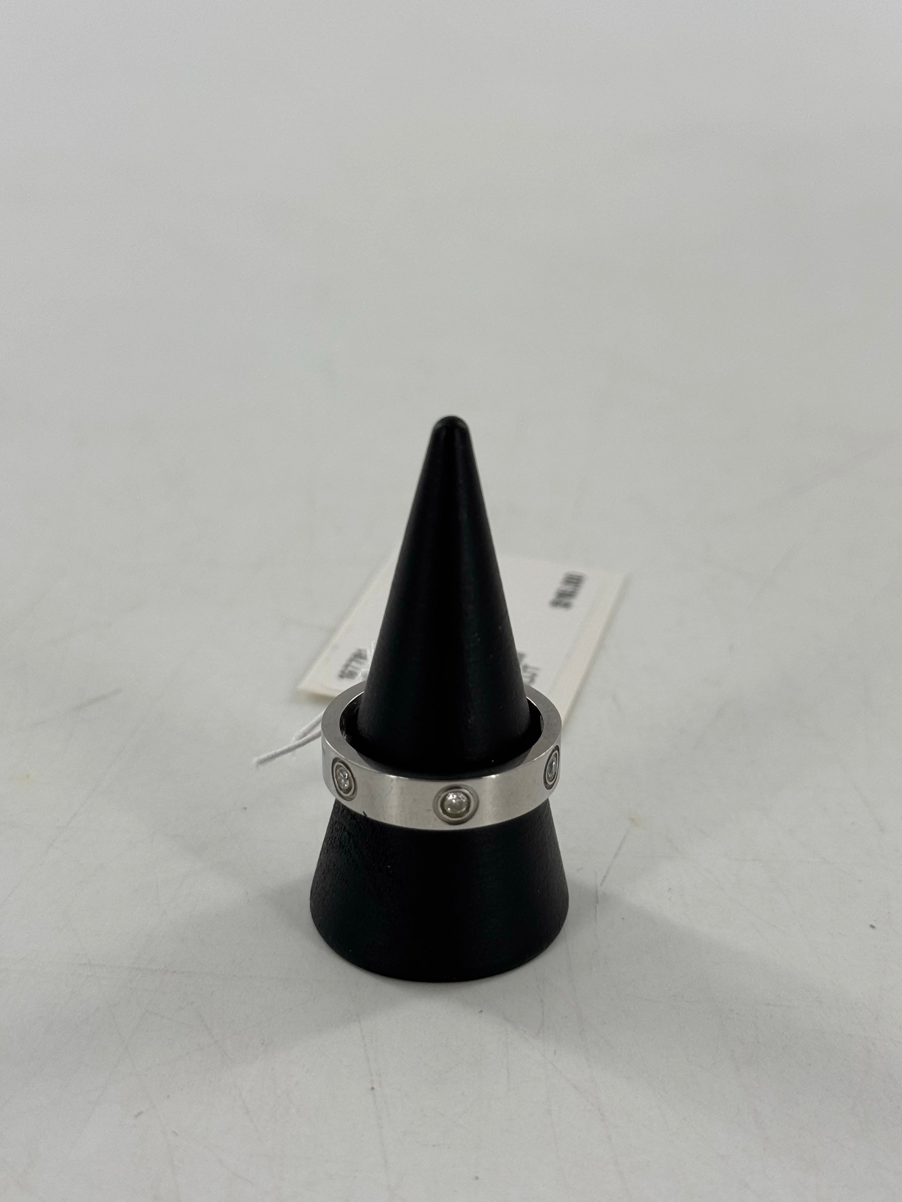 sz8 silver cz station ring