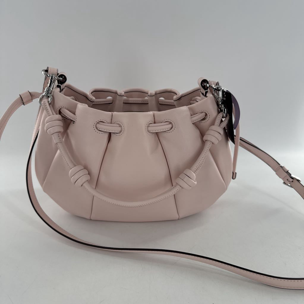 R379 leather drawstring crossbody