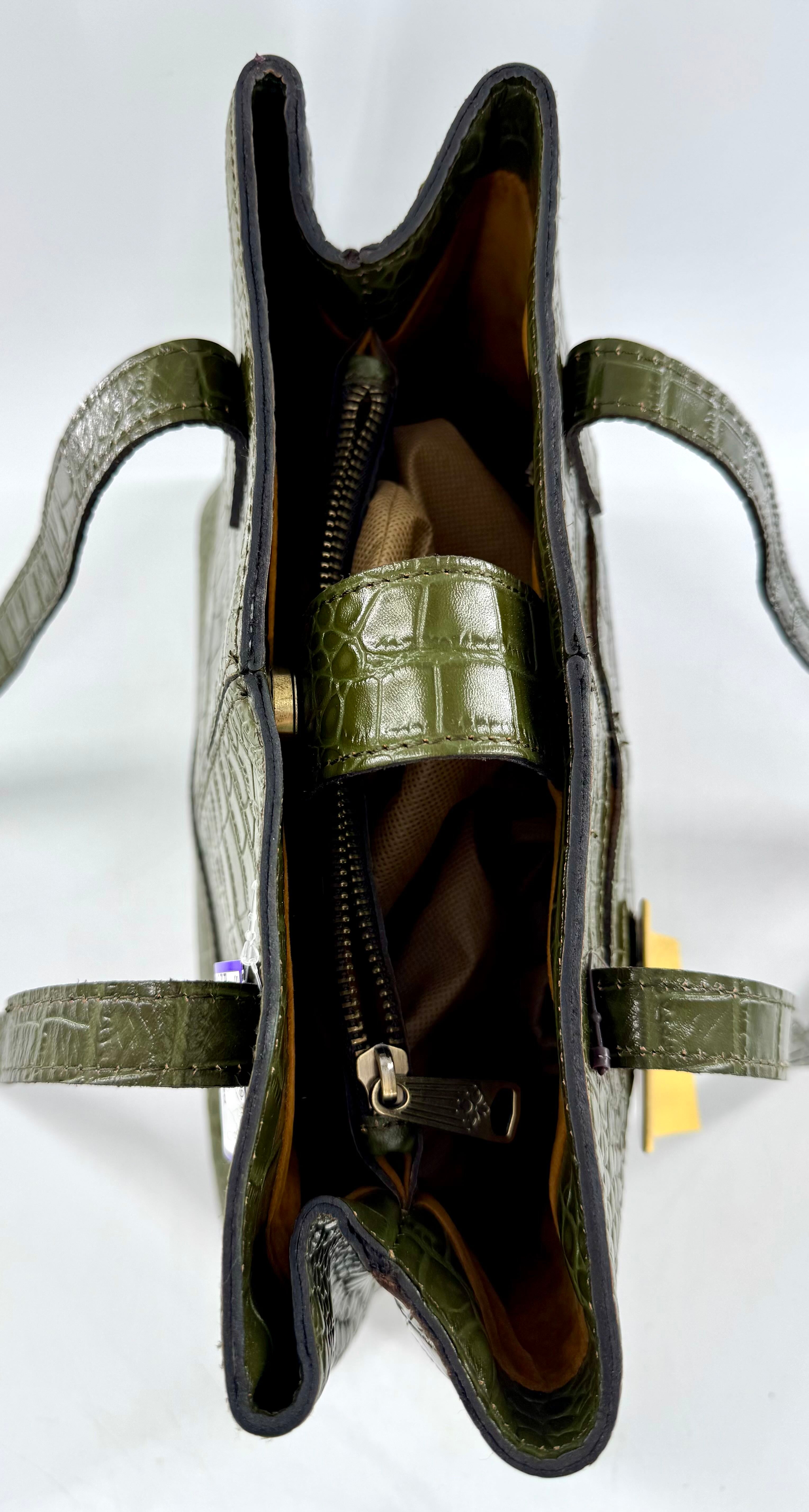 croc embossed tote