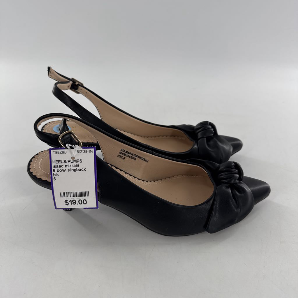 6 bow slingback pump