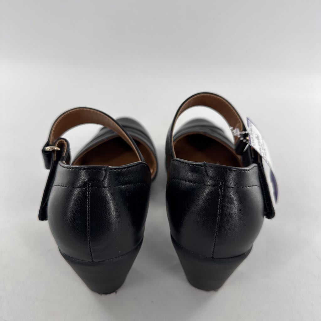6.5 leather low-heel pump