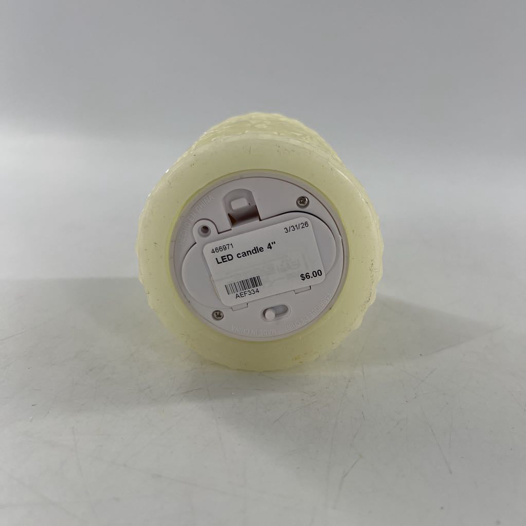LED candle 4"
