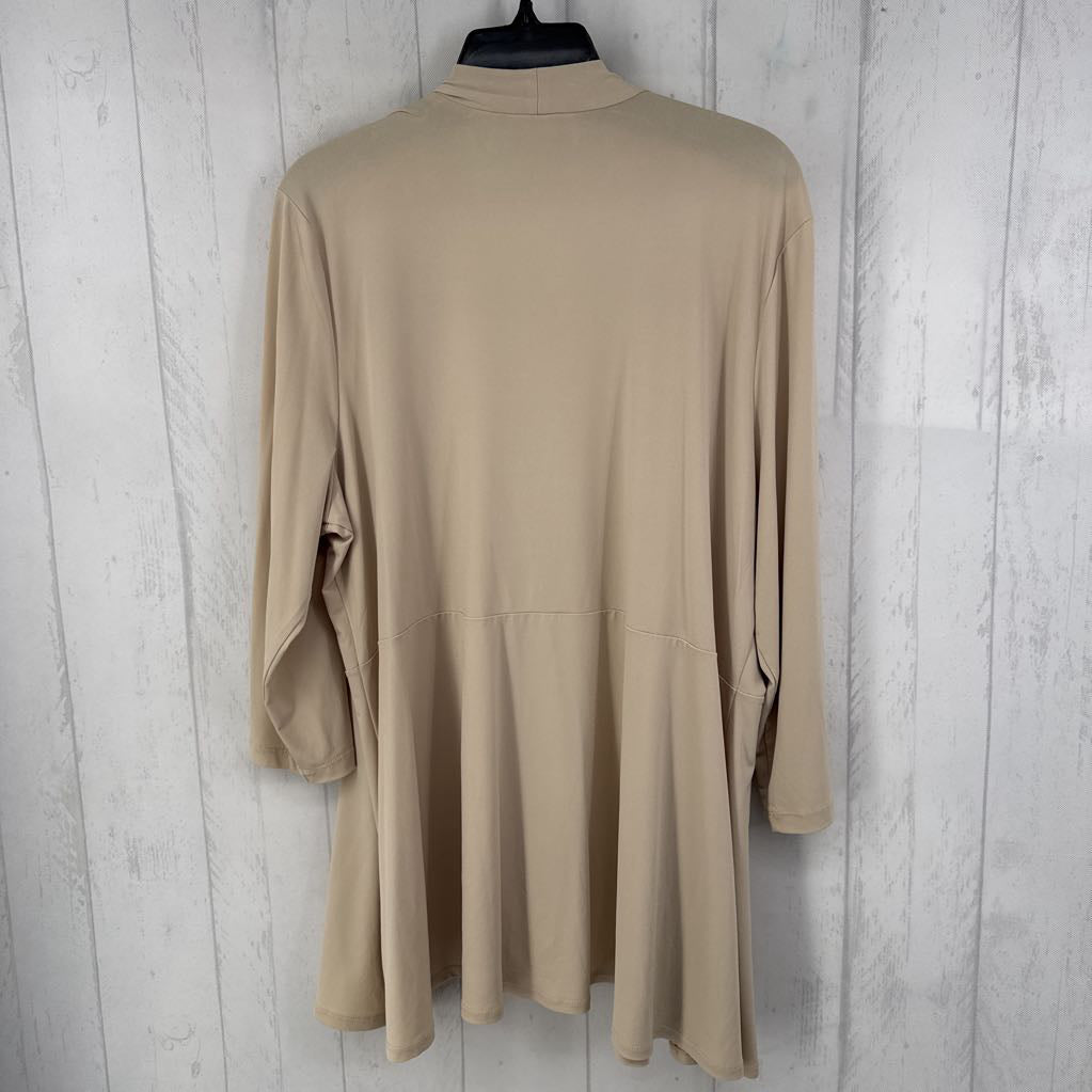 XL open front 3/4 slv cardi