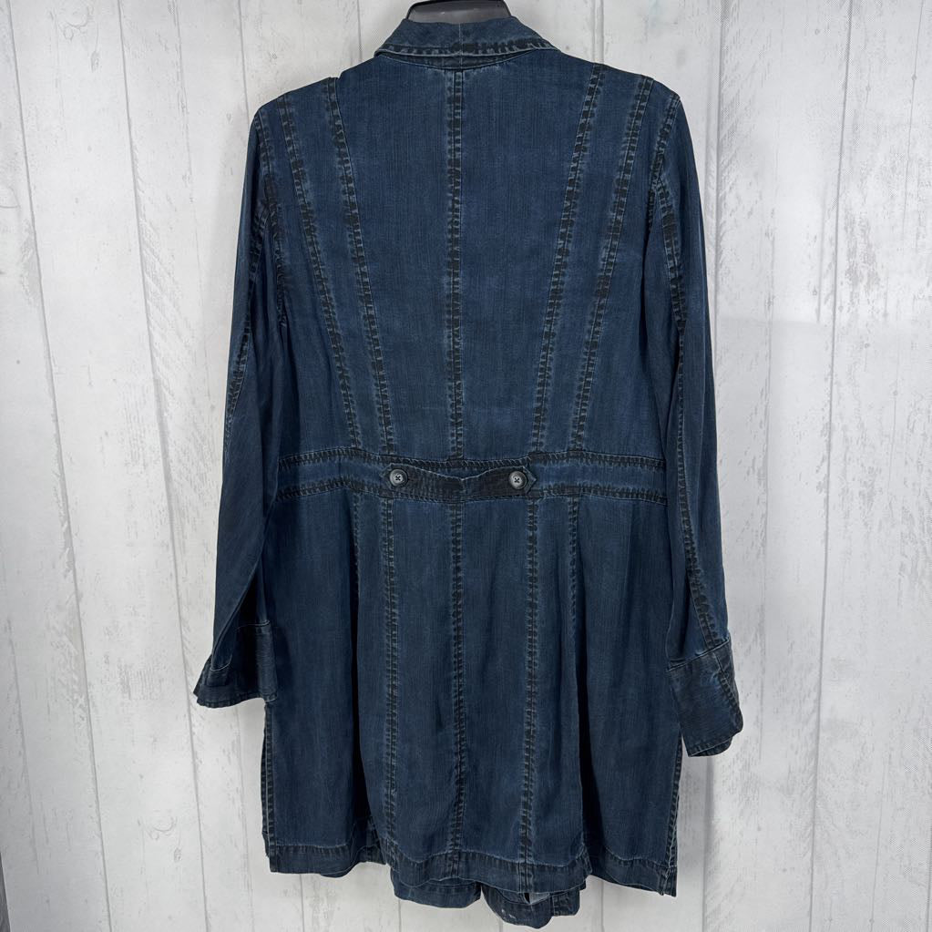 16 longer length denim jacket