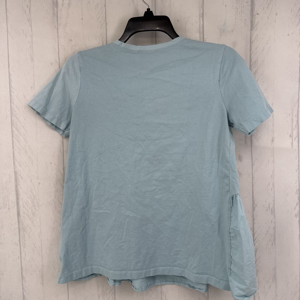 S round neck s/s peplum tee