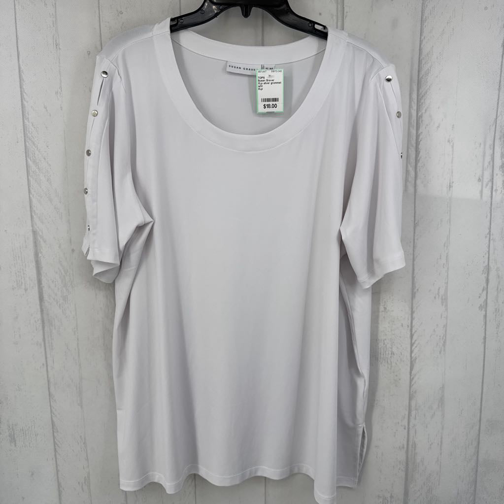 XLp silver grommet slv top s/s