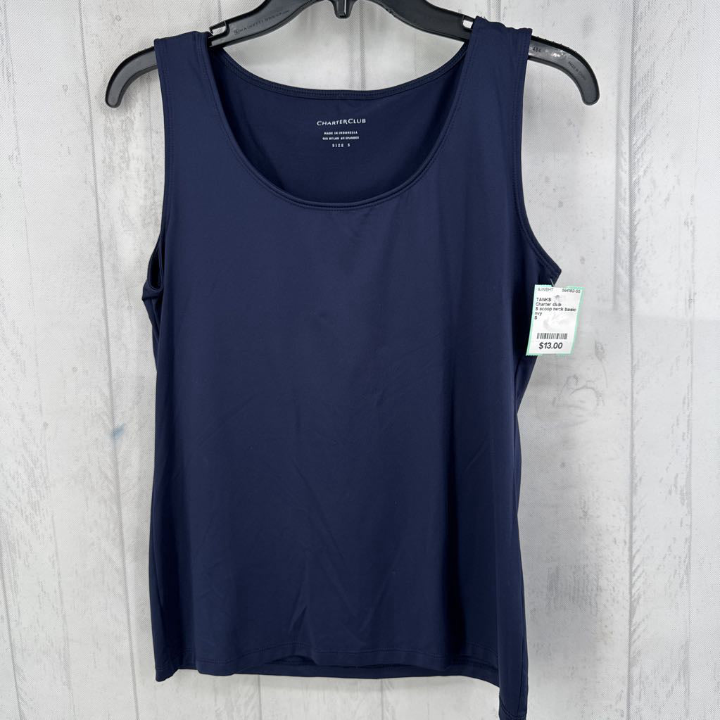 S scoop neck basic tank