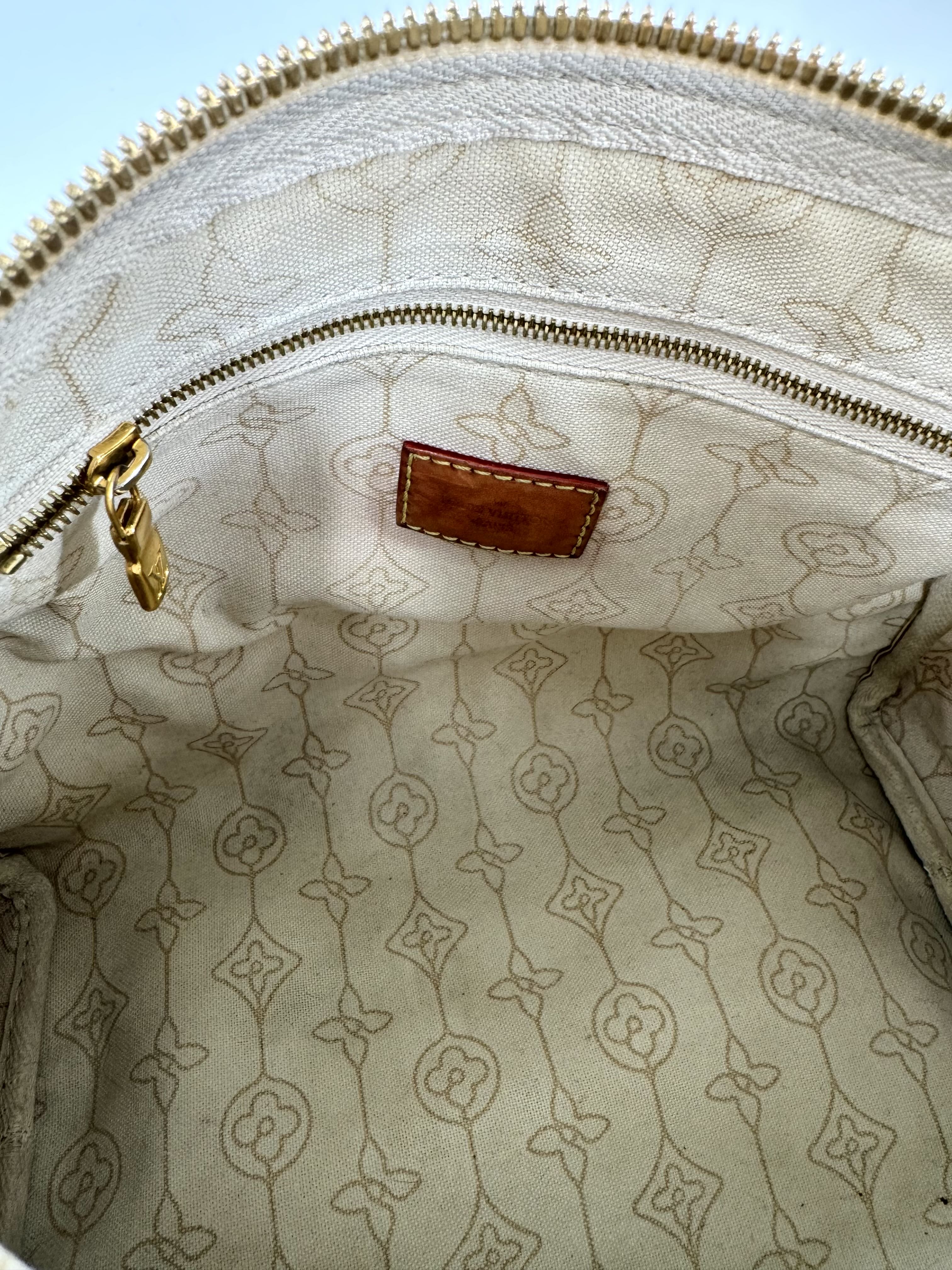 Nautical damier satchel w/ rope & chain print 25