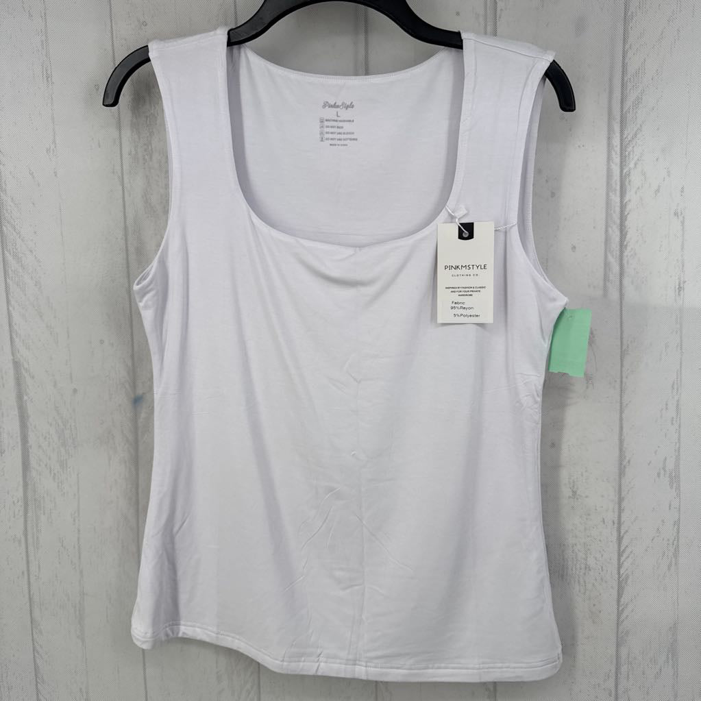 L scoop neck tank