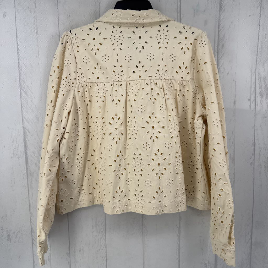 L 2pc eyelet jacket & skirt