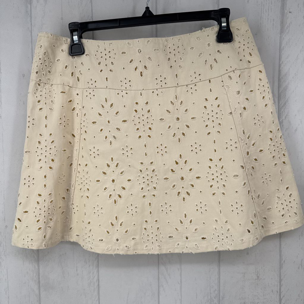 L 2pc eyelet jacket & skirt