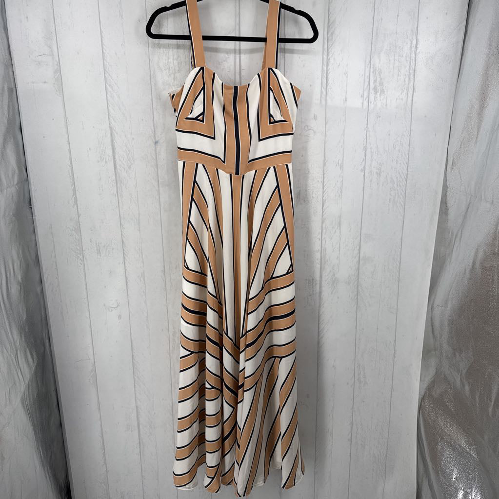 8 striped slvls maxi dress