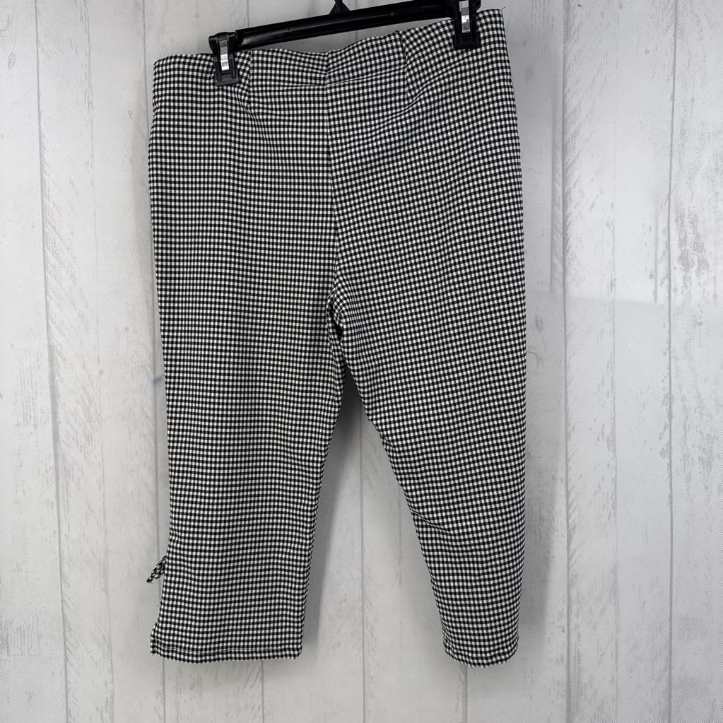 L gingham capris