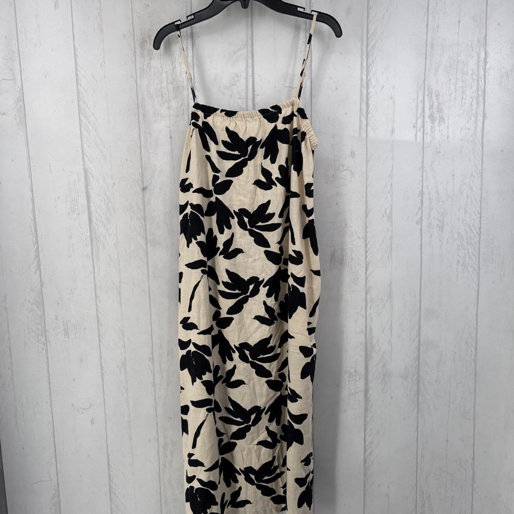 XS linen blend flo print sundress
