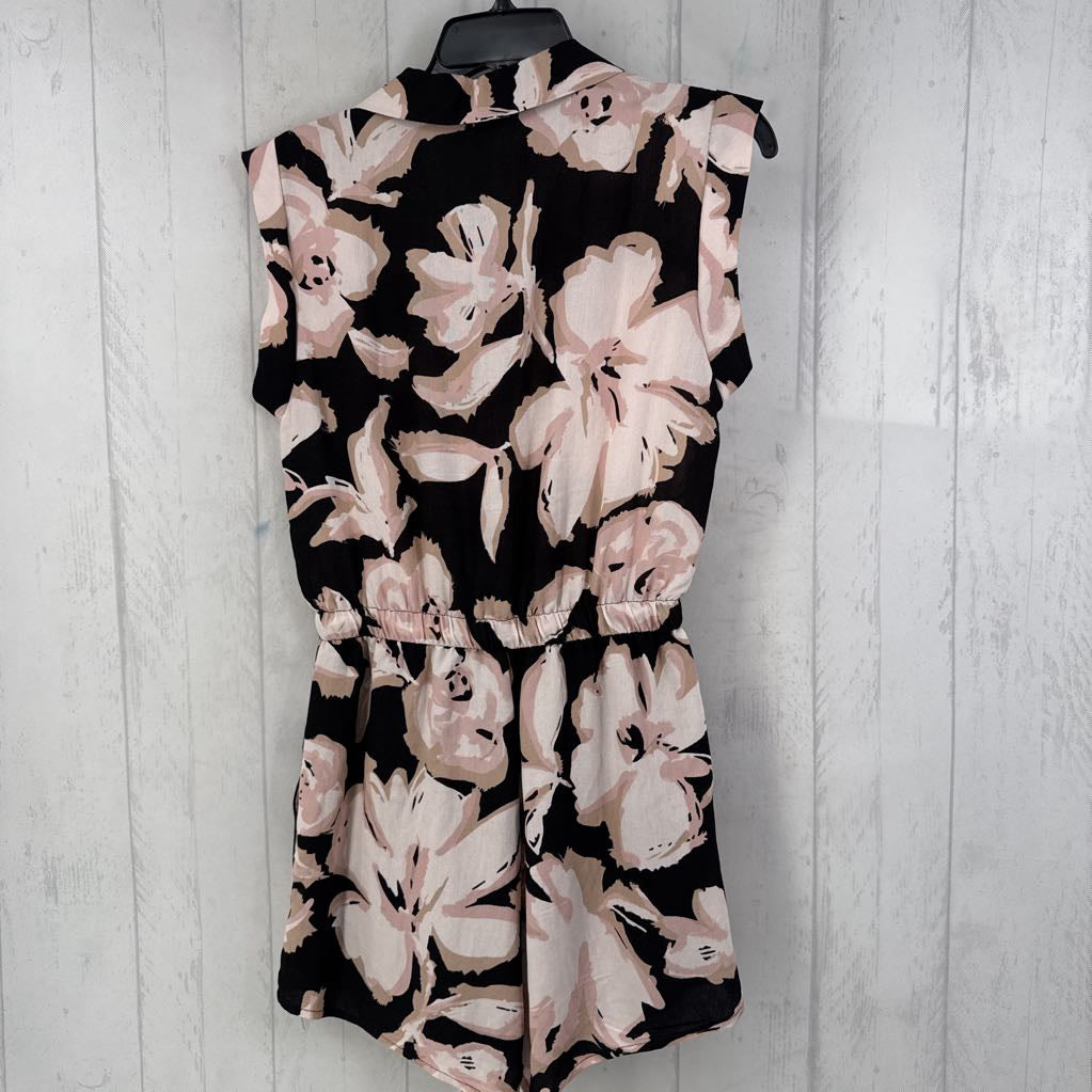 S flo print s/s romper