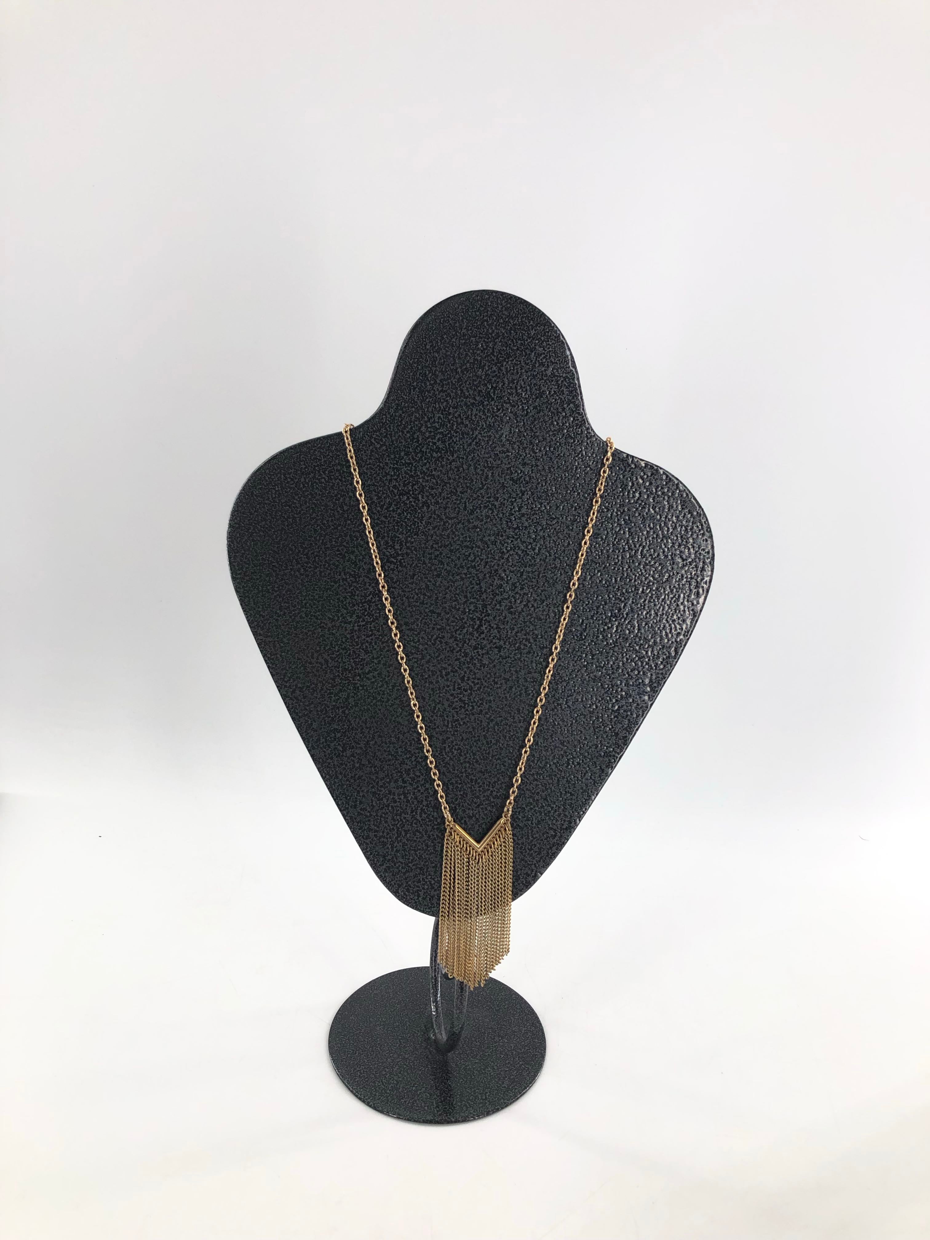 14" gold tone chainlink necklace
