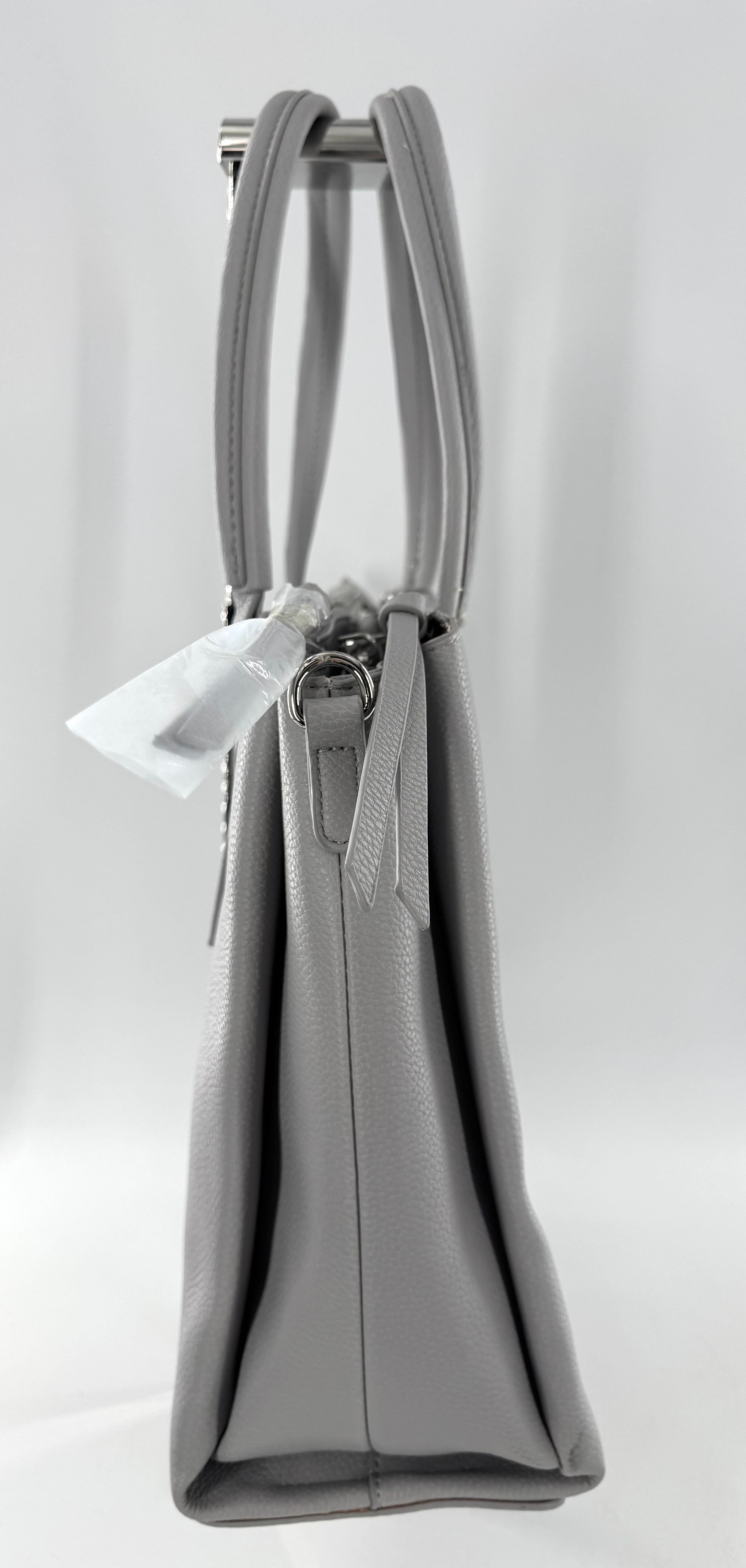 vegan pebbled leather handbag