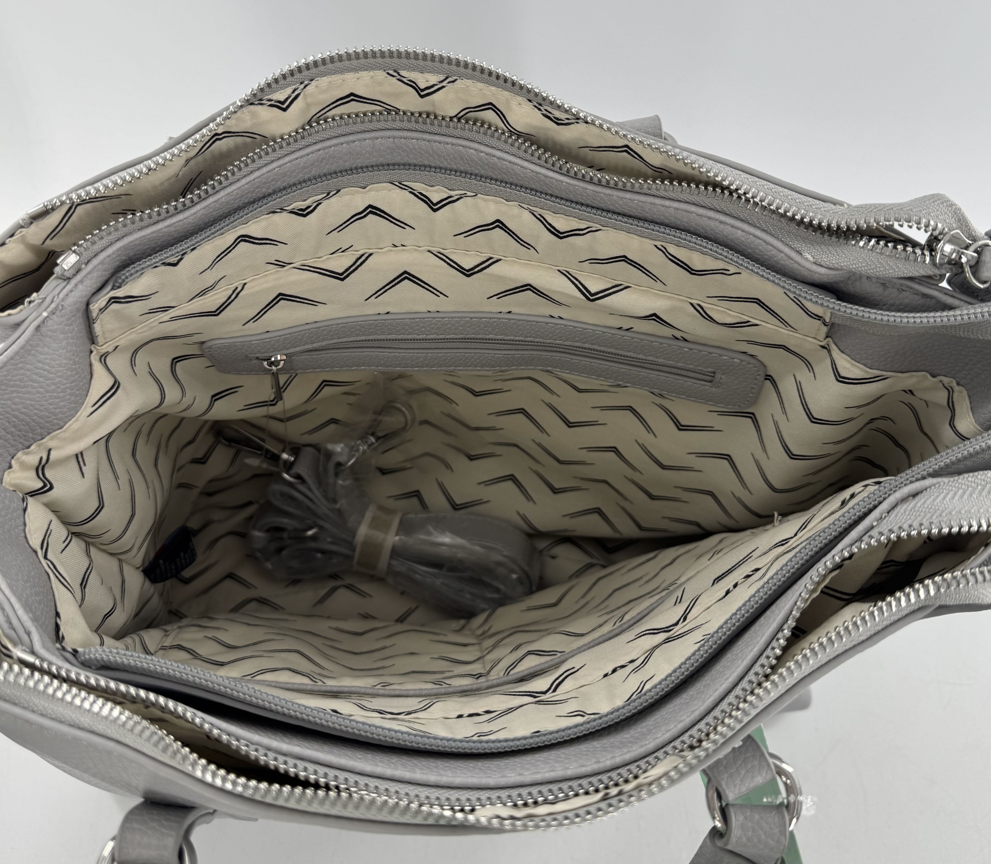 vegan pebbled leather handbag