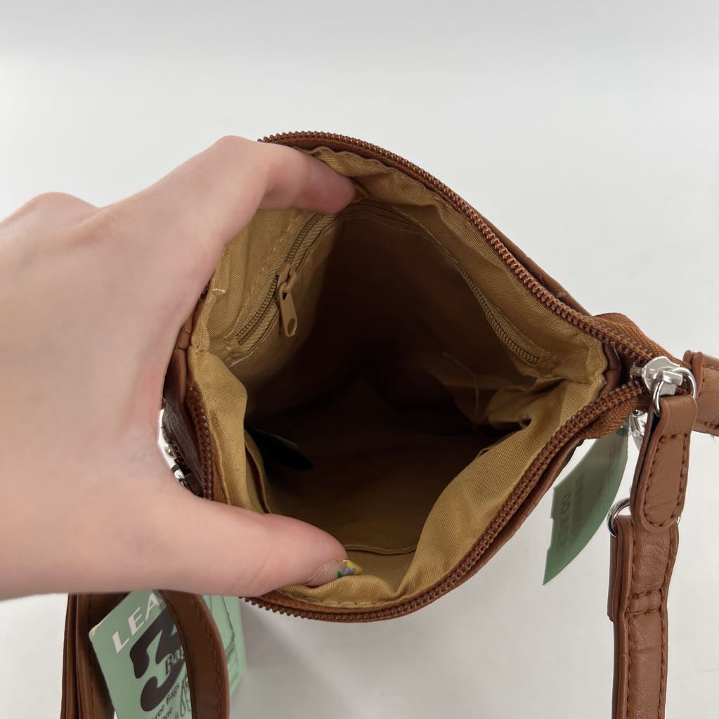leather 3-in-1 crossbody