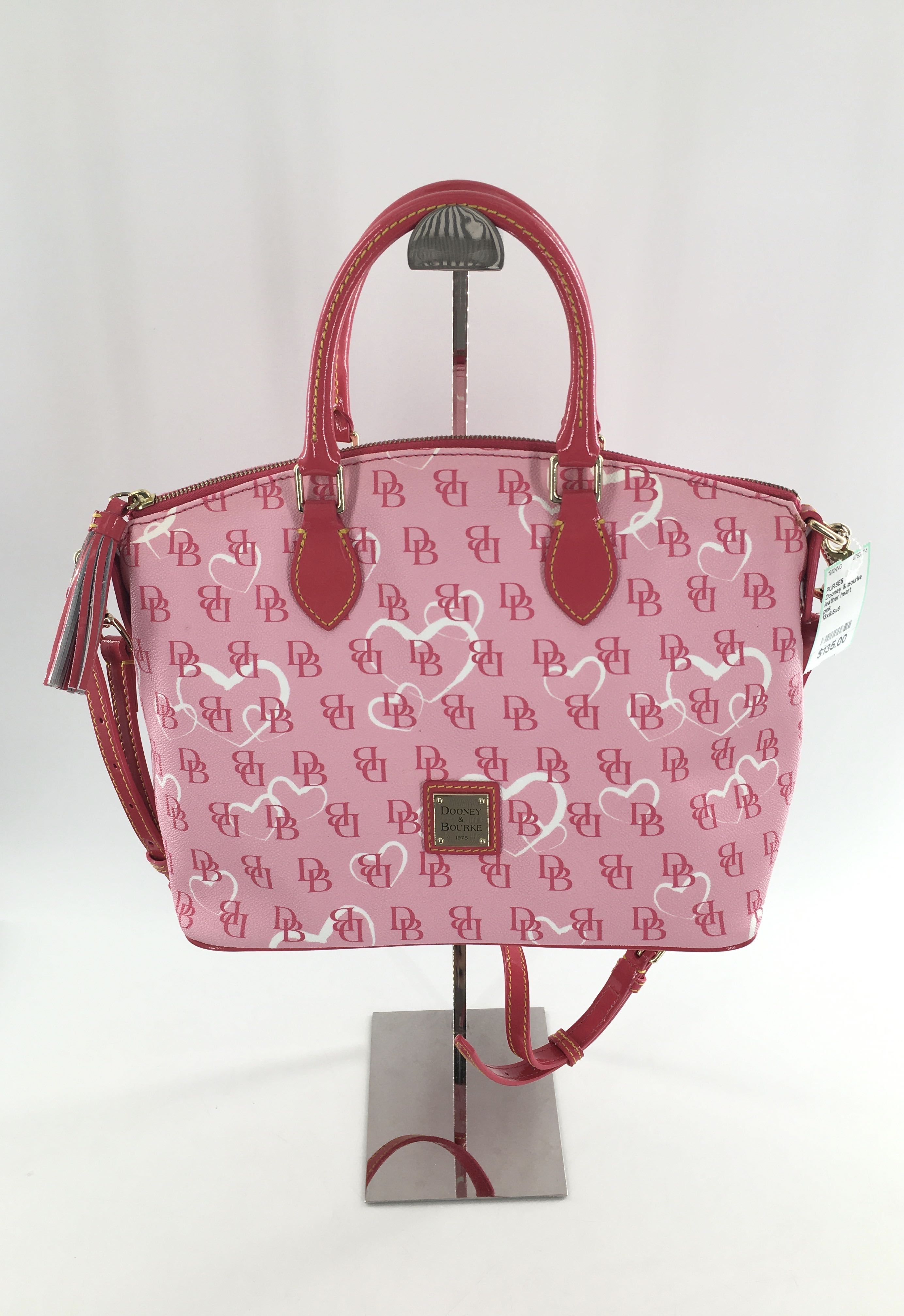 leather heart pattern satchel