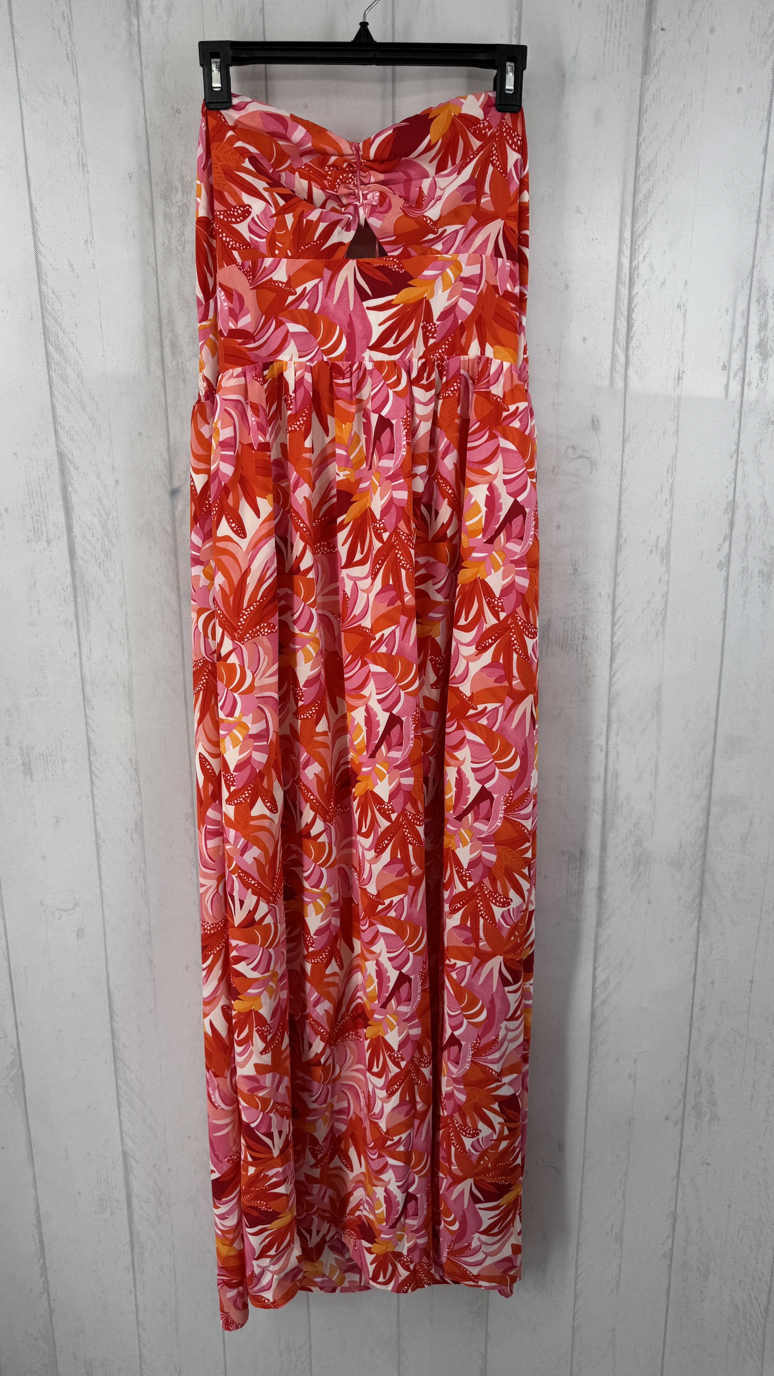 XL flo print slvls dress