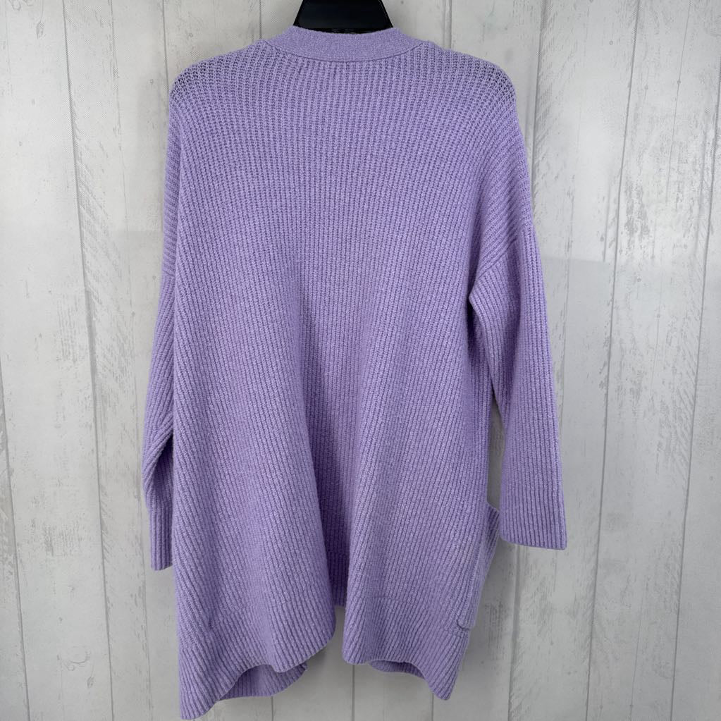 L open front cardi