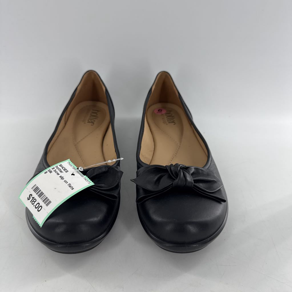 9 bow slip on flats