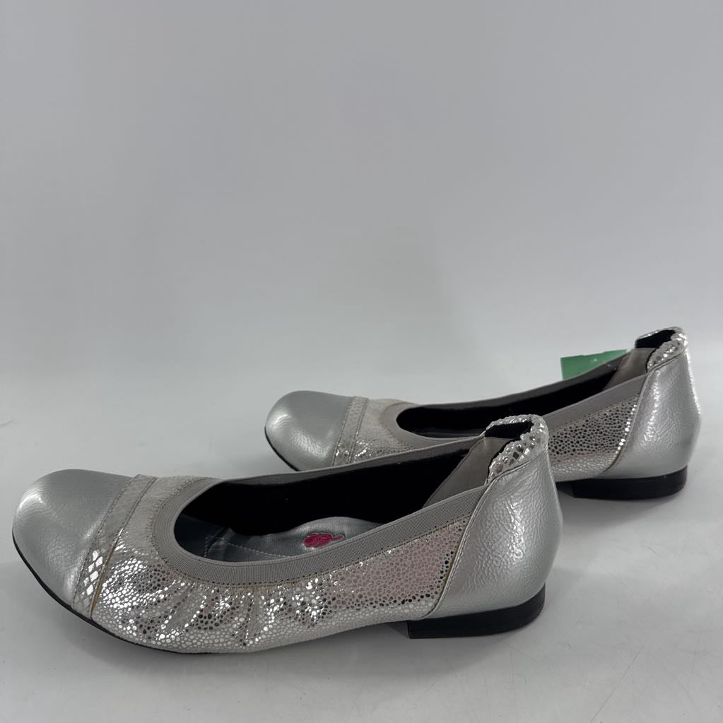 embossed slip on flats