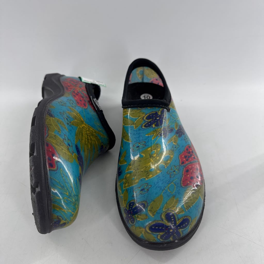 10 flower print rain/garden shoes
