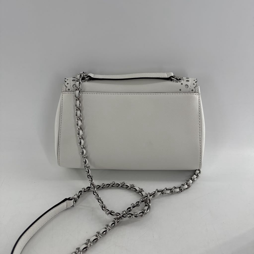 R298 chain strap scallop flap shoulder bag