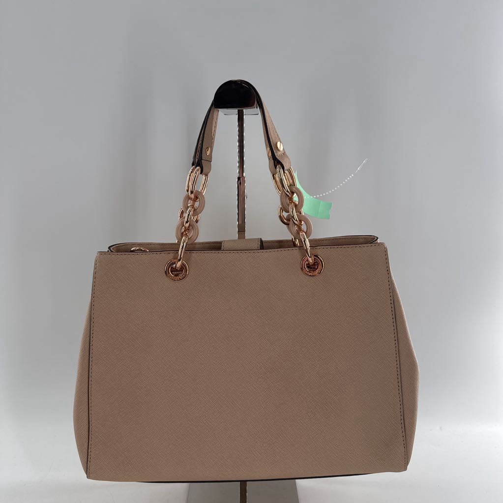 chain strap triple compartment satchel
