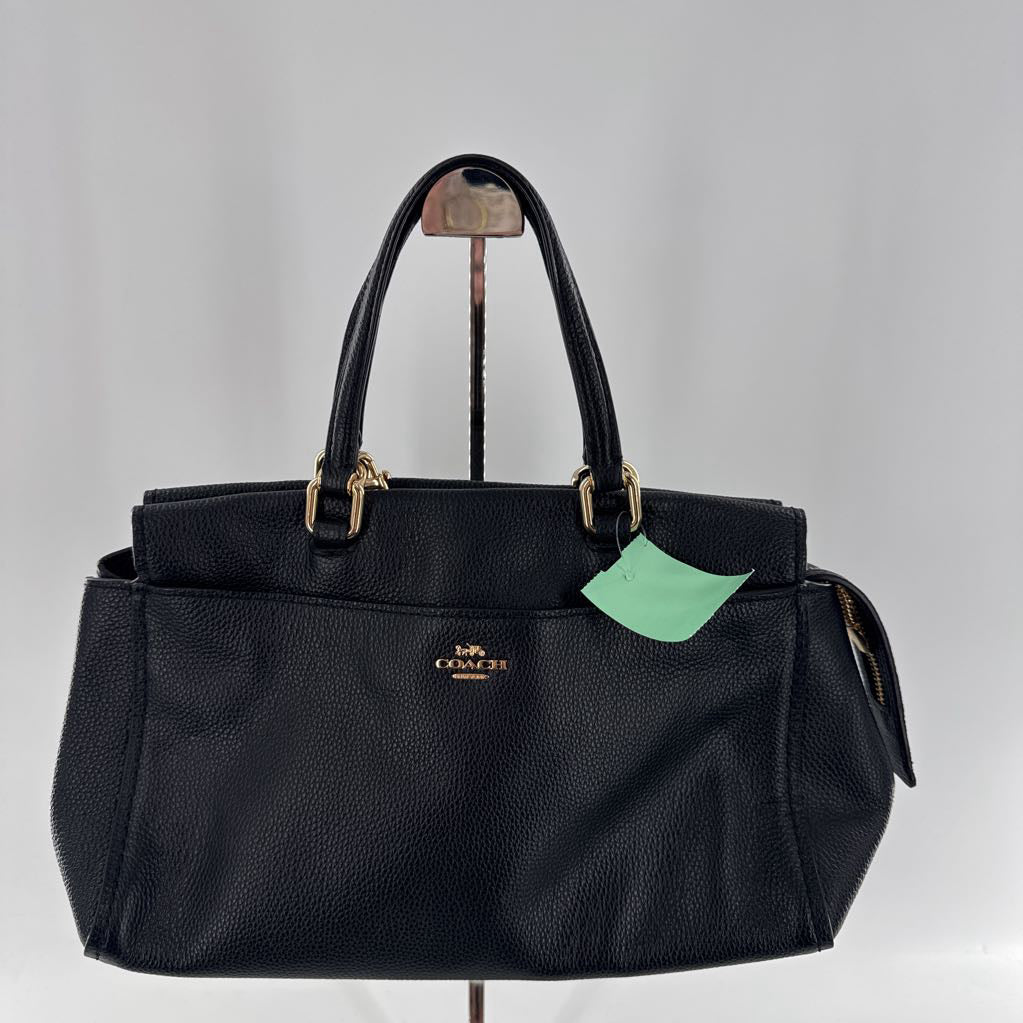 pebbled dual handle satchel