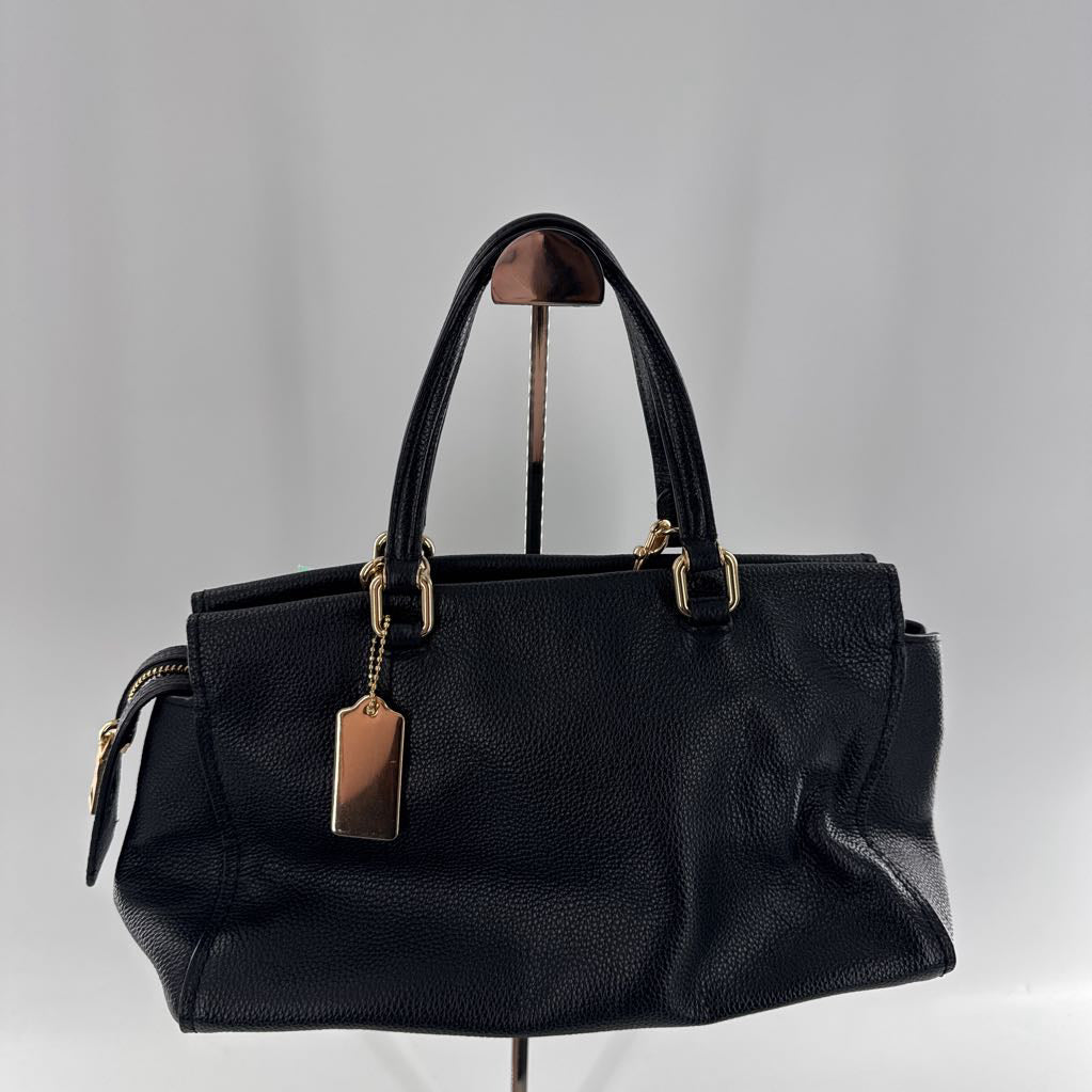 pebbled dual handle satchel