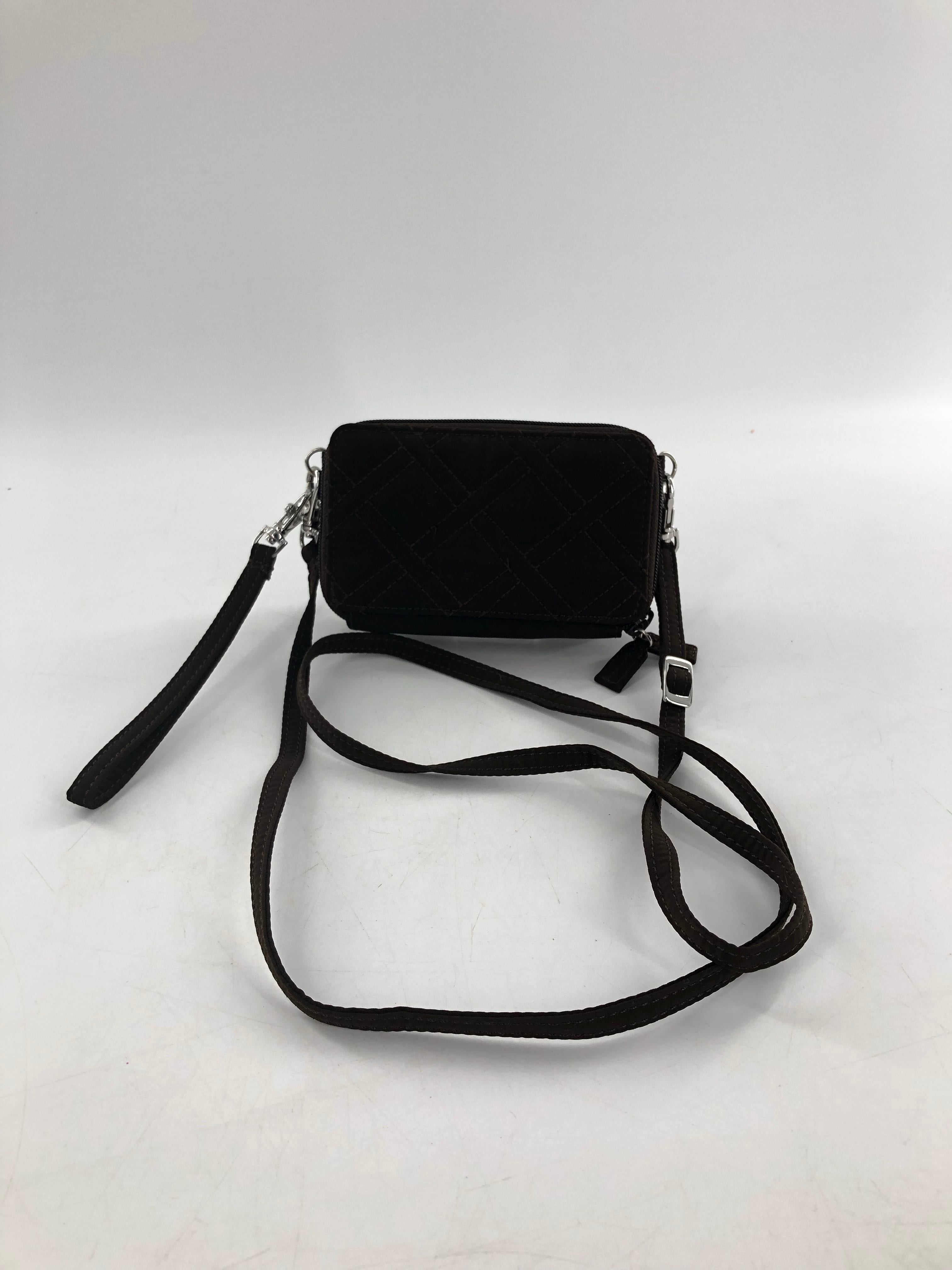 quilted double zip wallet