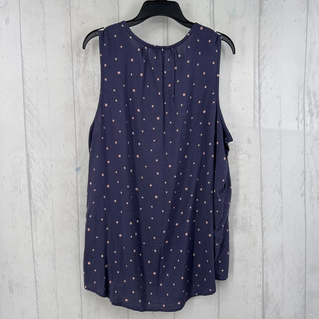 L flo print v-neck tank