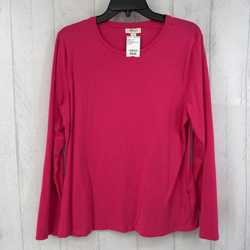 L crewneck l/s tee
