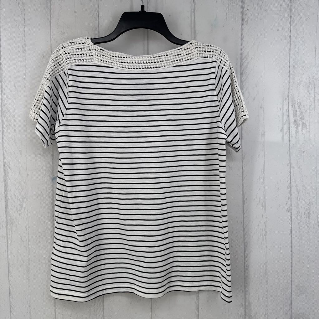 R60 L striped ric rac trim s/s tee