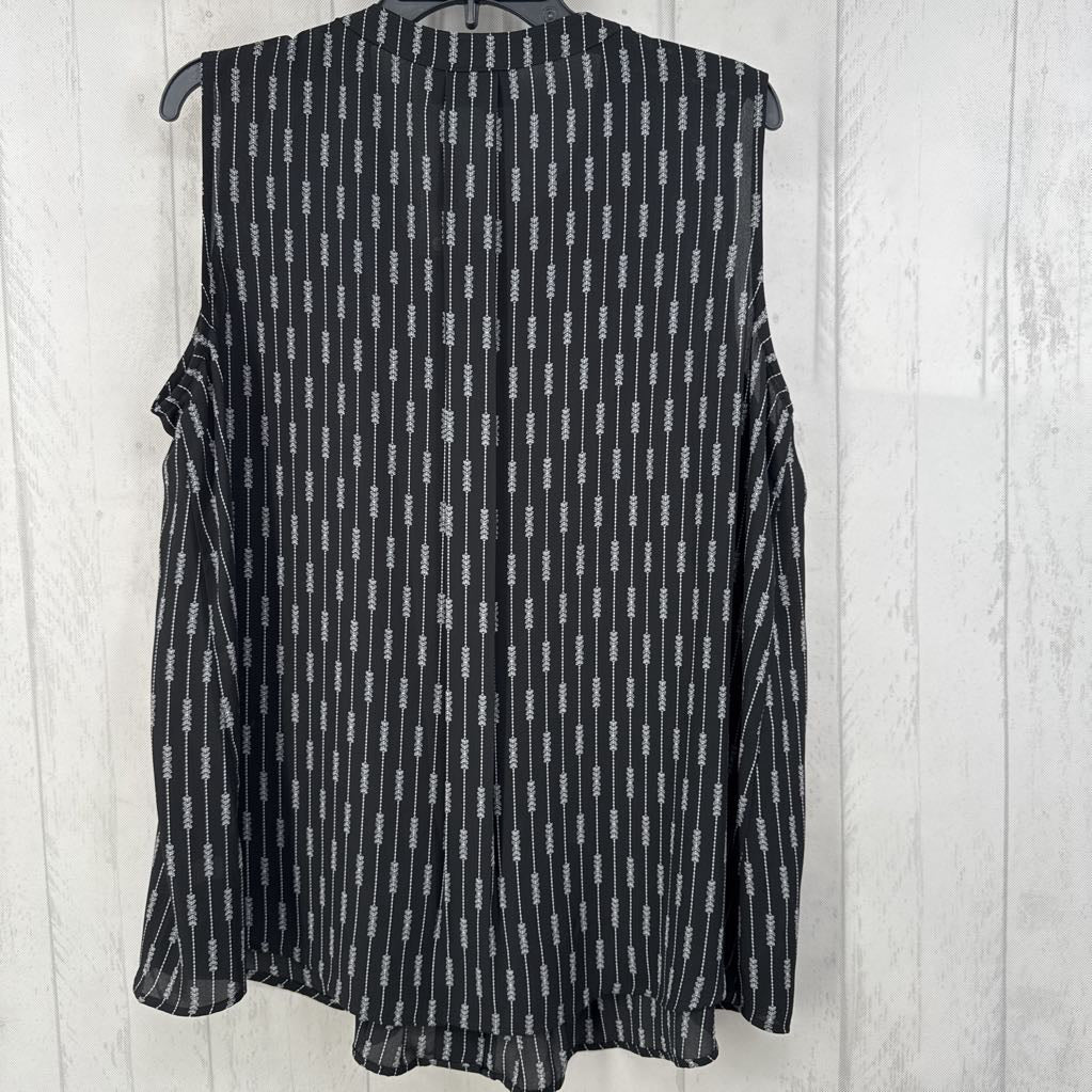 R57 14 printed scoop neck slvls tank